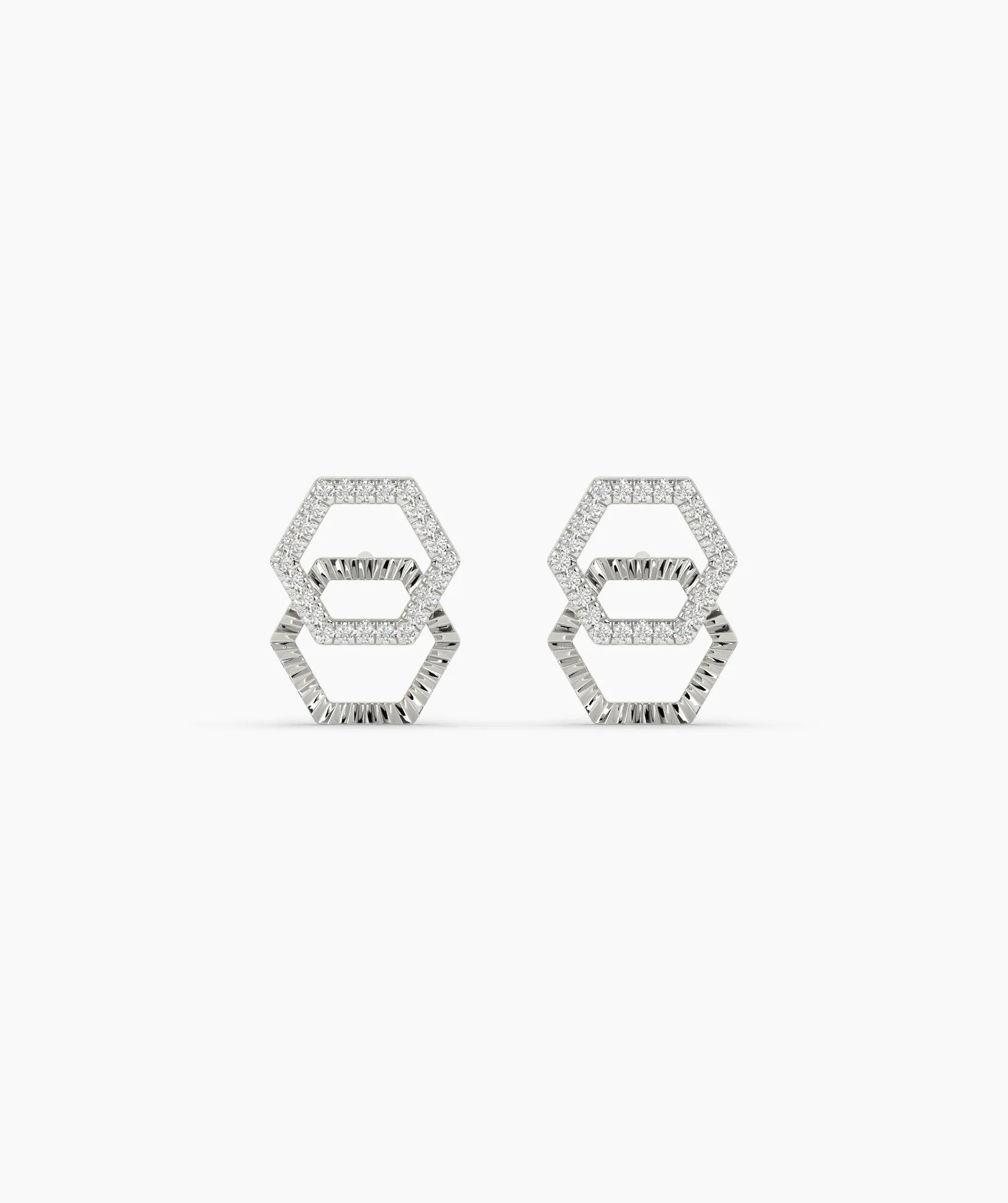 Double Hex Spark Earrings