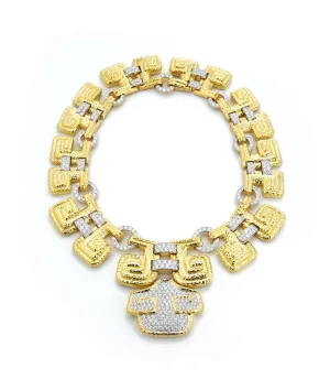 Double Scroll Necklace
