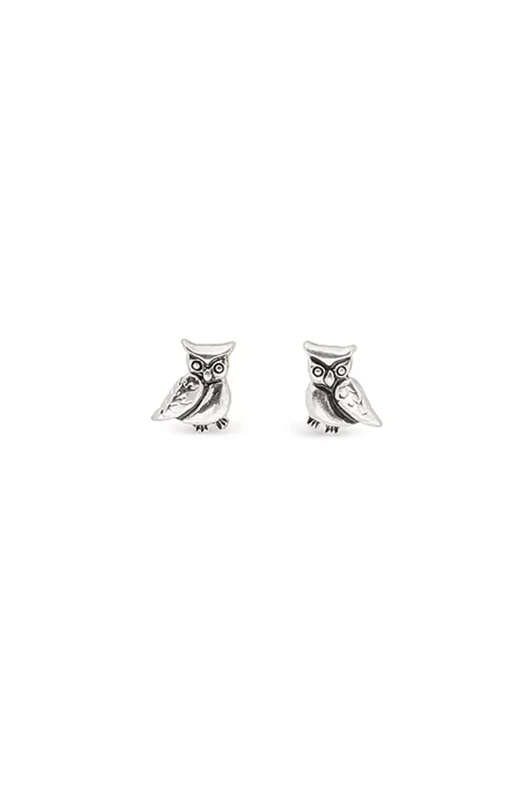 EarSense F2913 Silver Owl Stud Studs