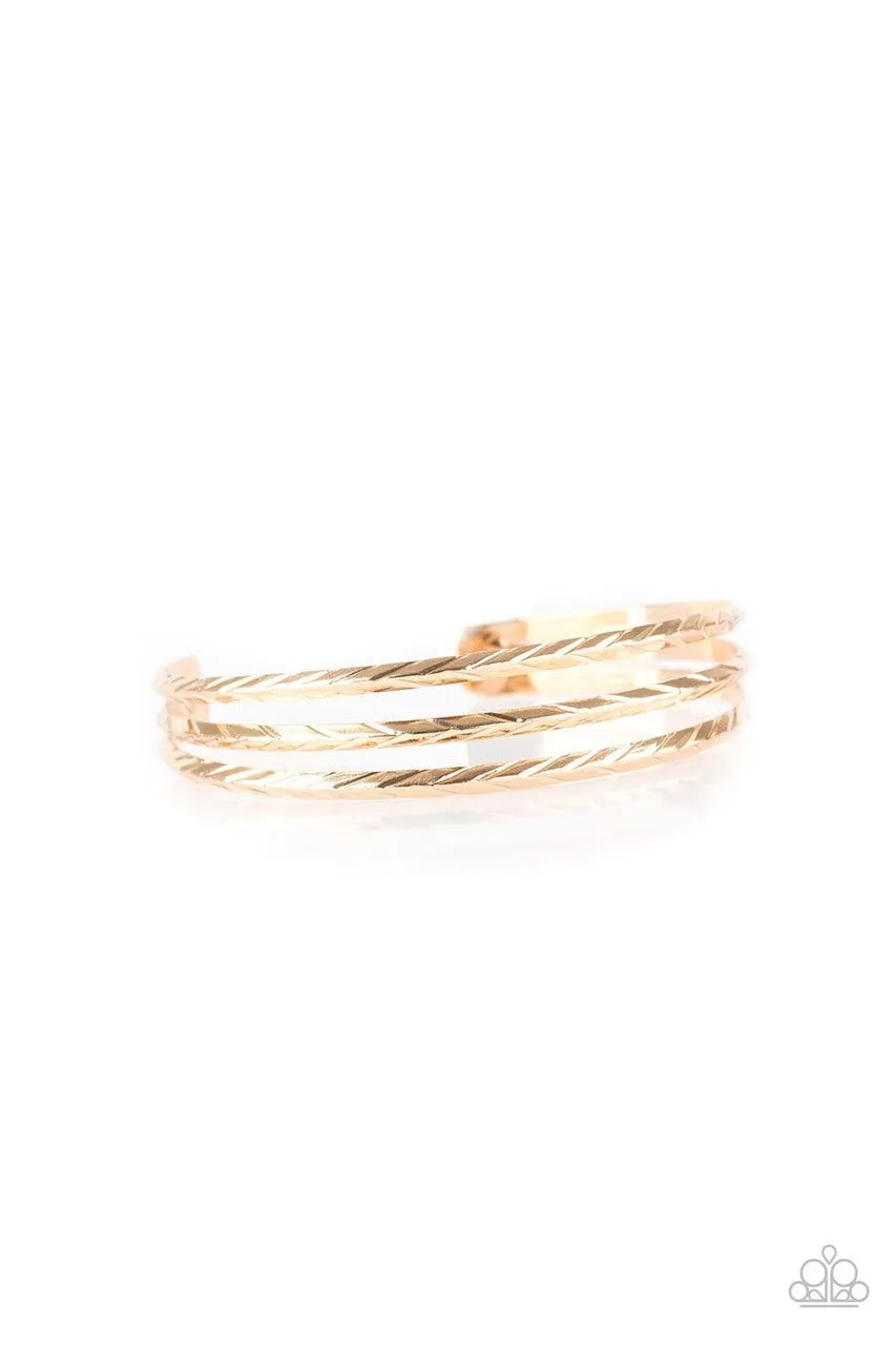 Eastern Empire Gold Paparazzi Bracelet