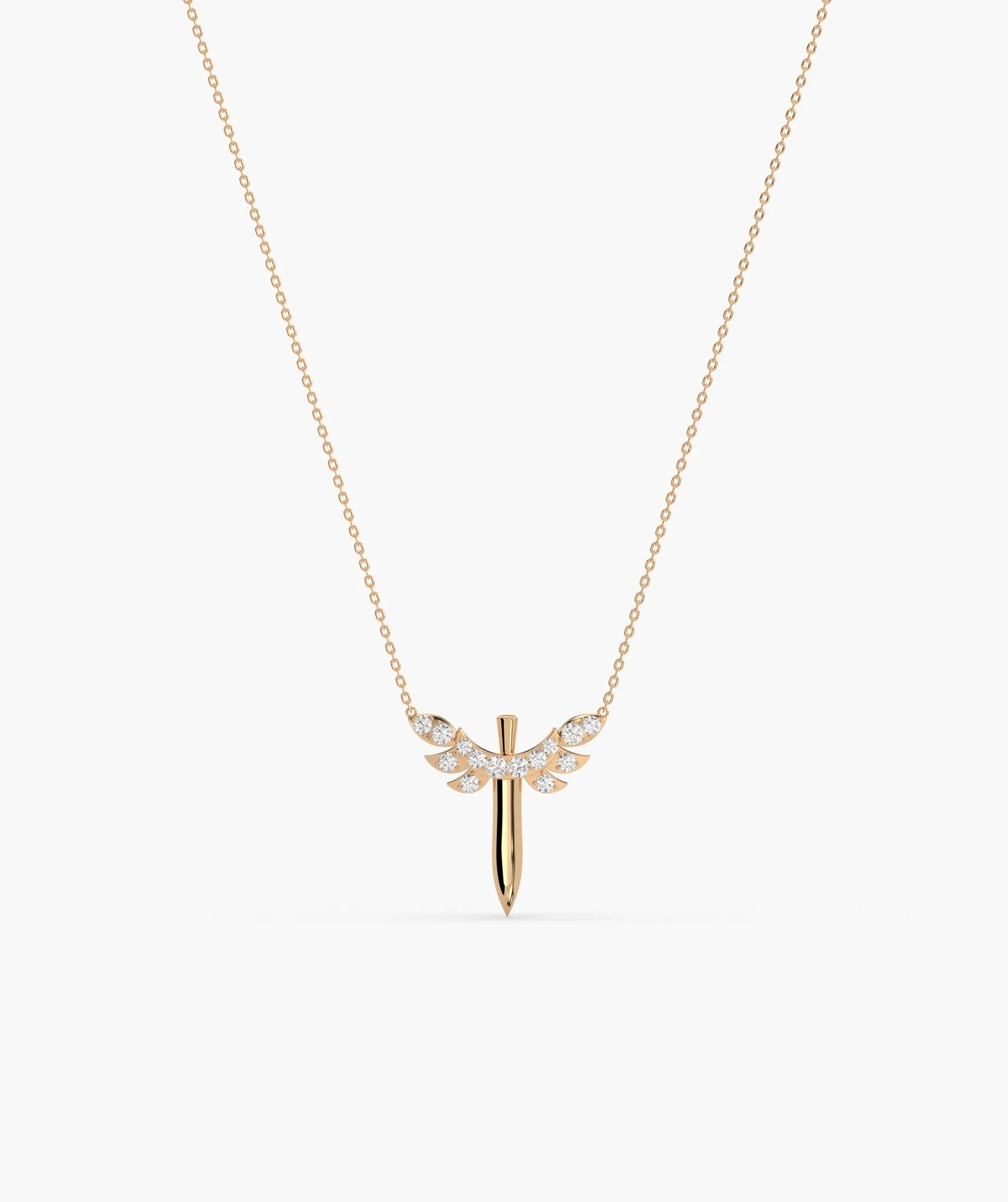 Elegant Gold Wing Necklace