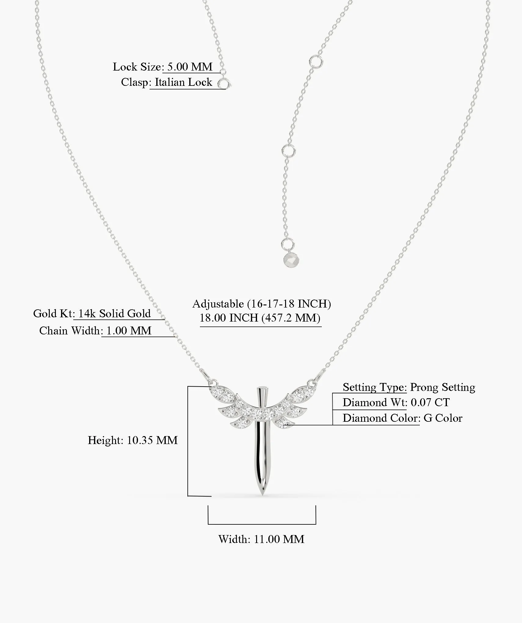 Elegant Gold Wing Necklace