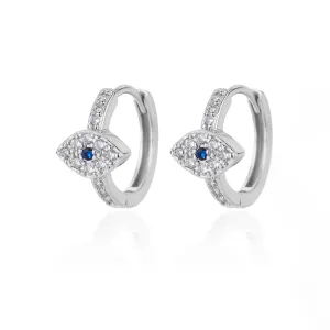 Elevate Your Style with Our Gold-Plated Stainless Steel Zircon Evil Eye Earrings - An Exquisite Addition to Any Fashion-Forward Wardrobe