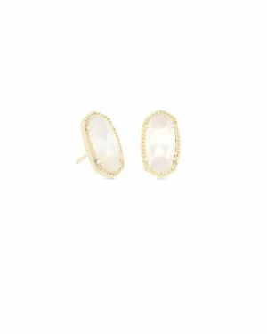 Ellie Earring Gold Ivory MOP