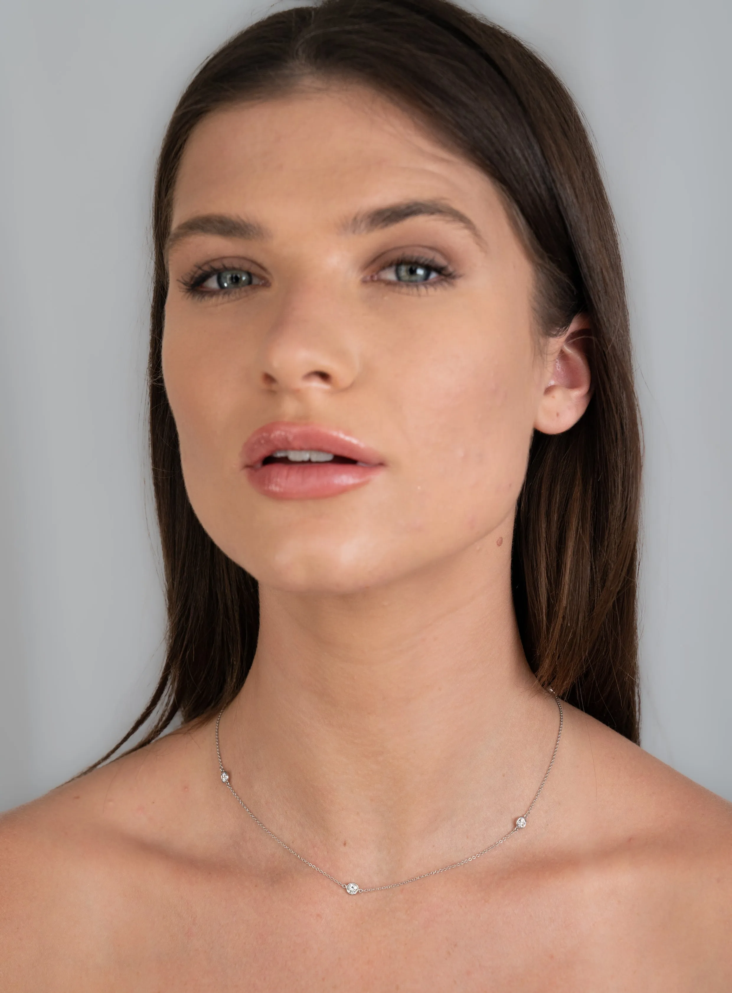 Elsa Peretti Tiffany & Co. 1.00 CTW Diamond Platinum Diamonds By The Yard Vintage Station Necklace