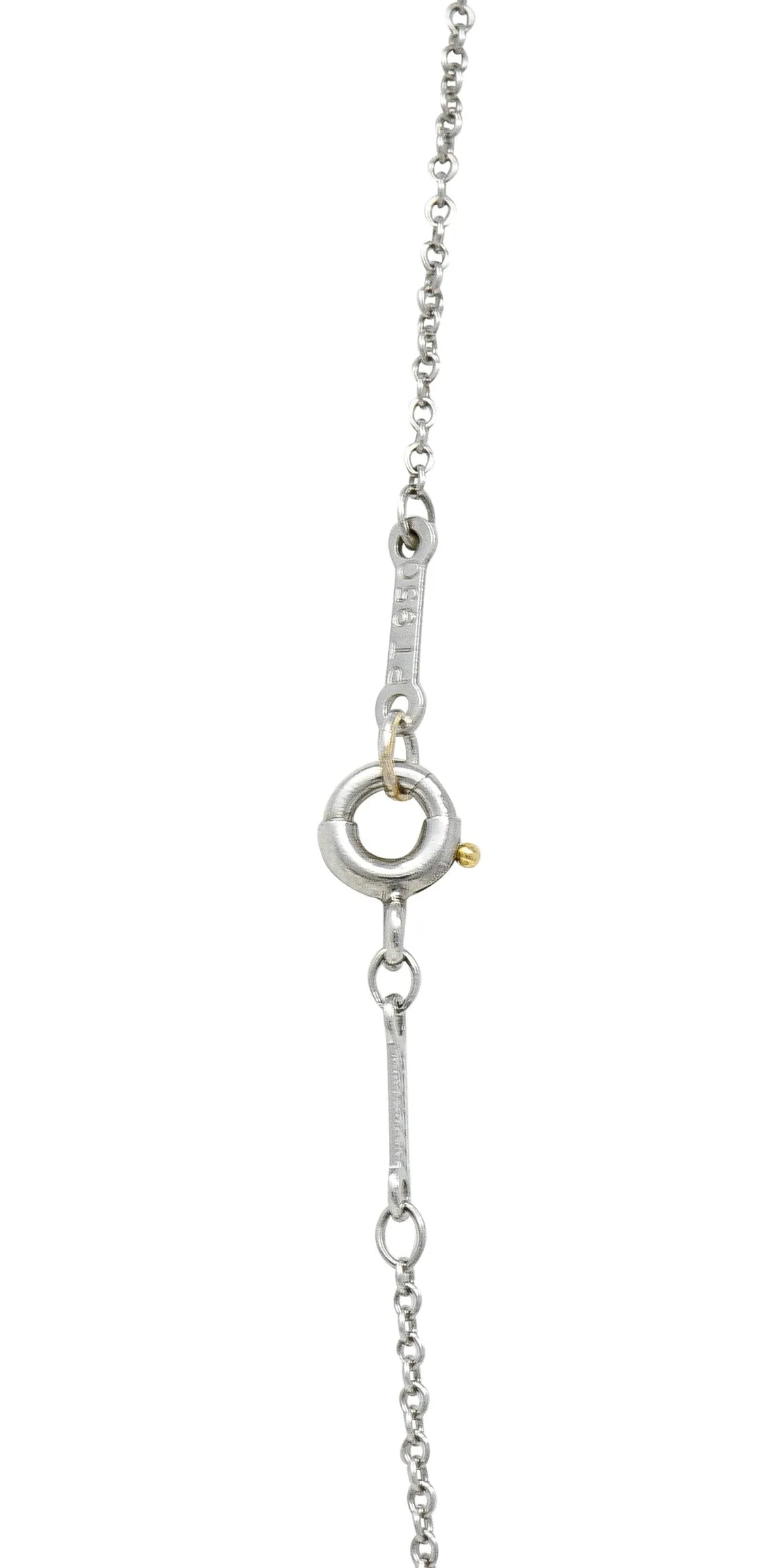 Elsa Peretti Tiffany & Co. 1.00 CTW Diamond Platinum Diamonds By The Yard Vintage Station Necklace