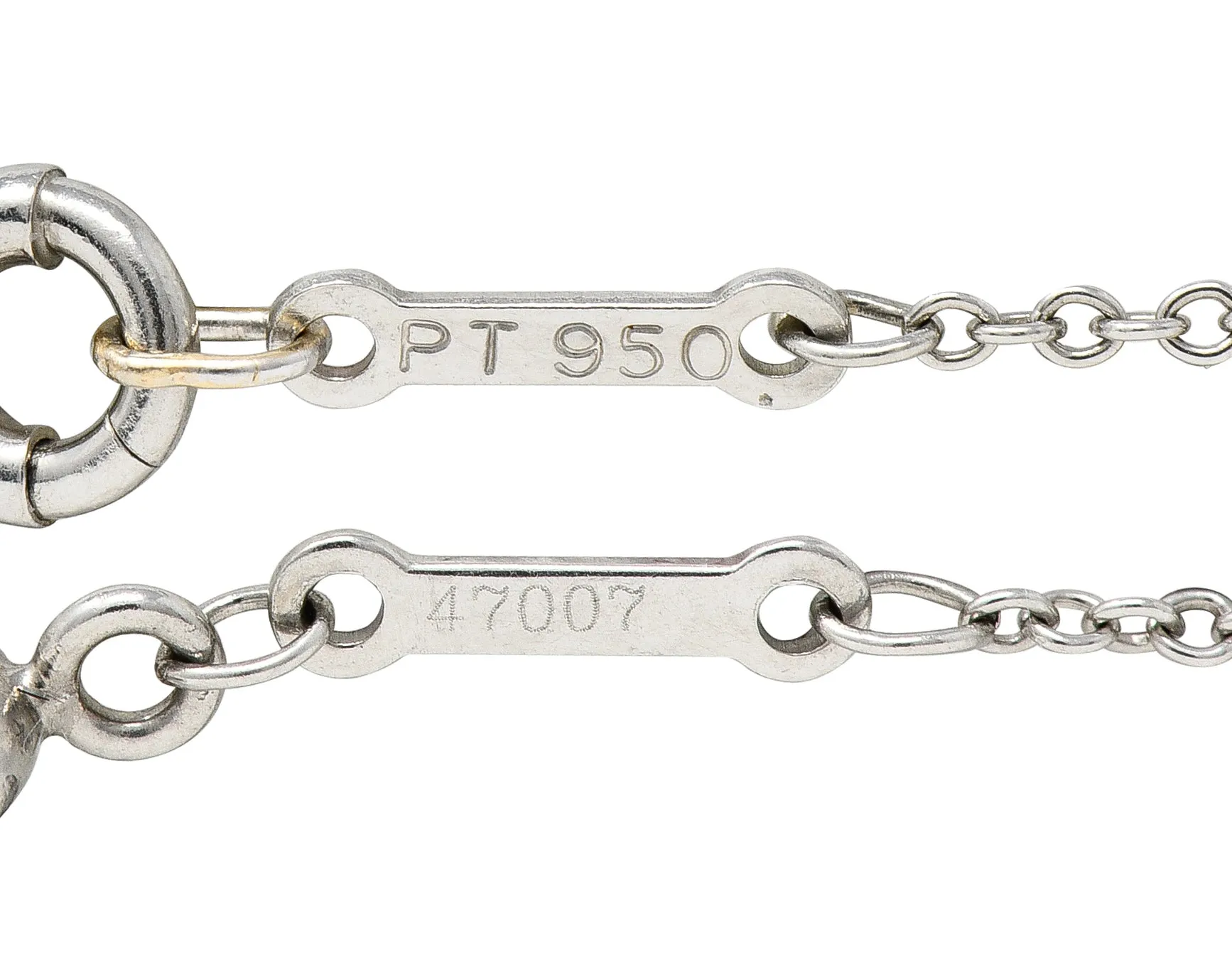 Elsa Peretti Tiffany & Co. 1.00 CTW Diamond Platinum Diamonds By The Yard Vintage Station Necklace