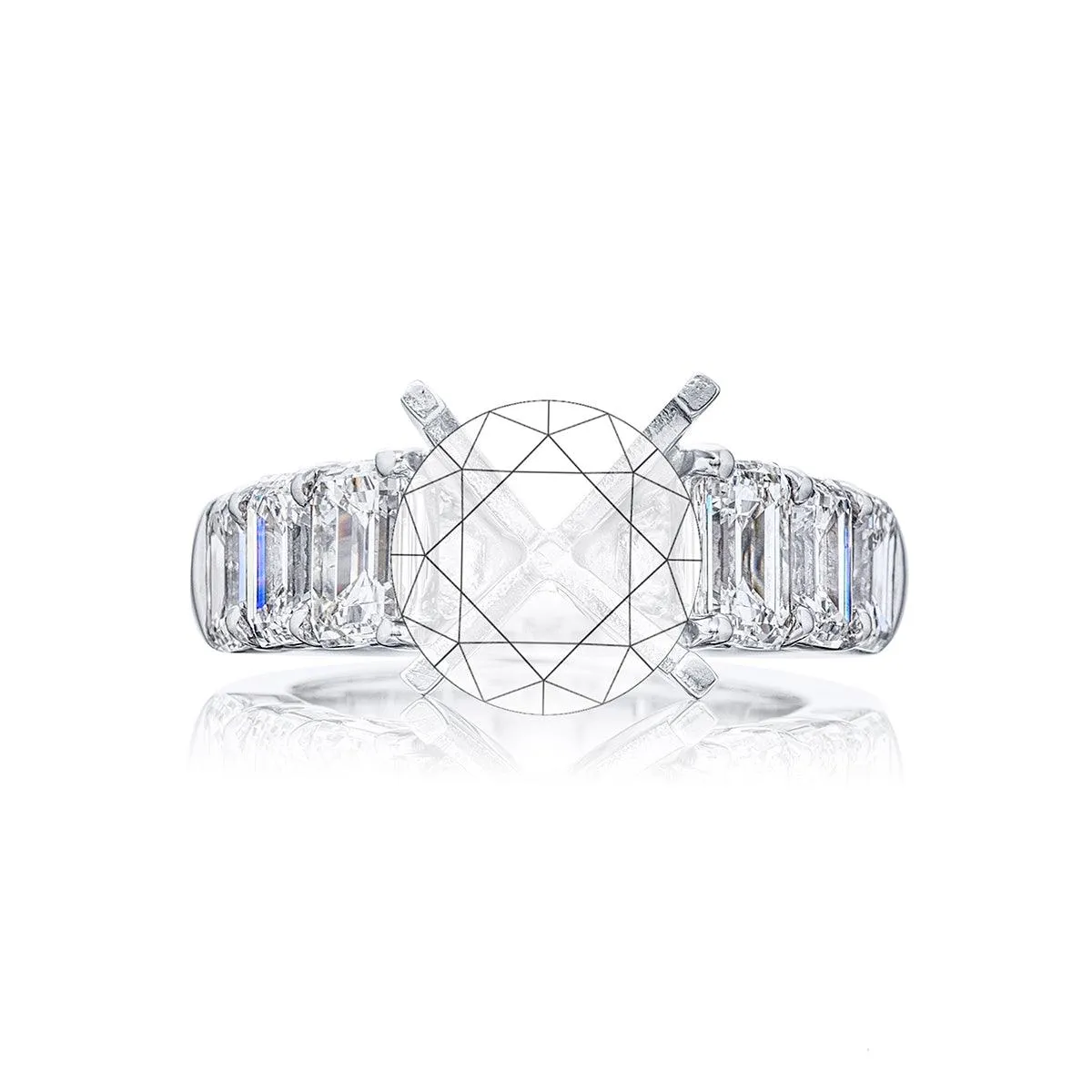 Emerald-Cut Diamond Engagement Ring