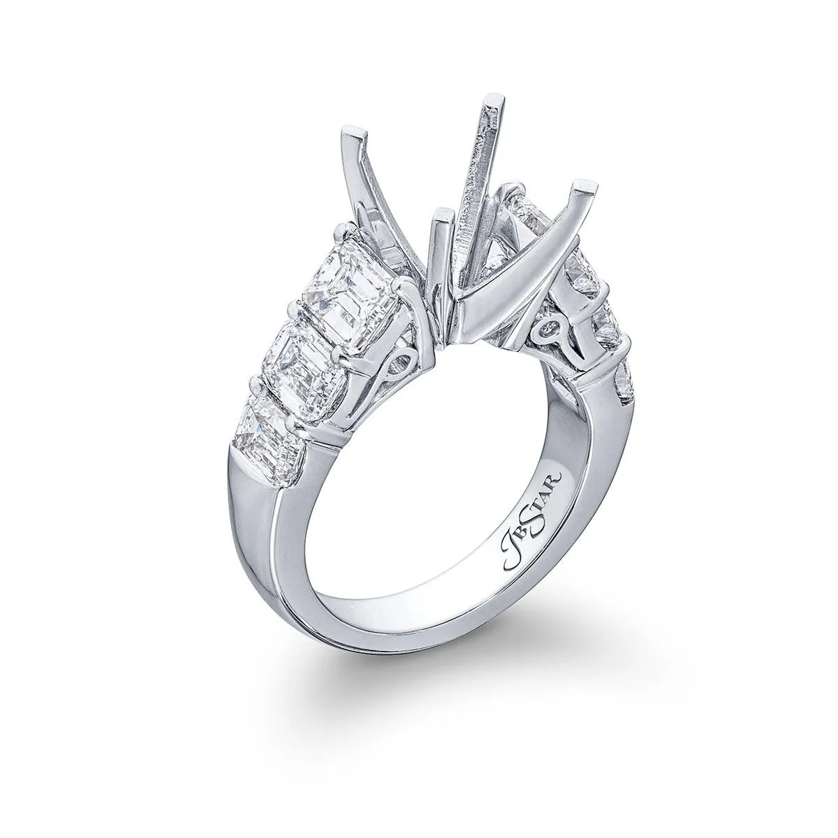 Emerald-Cut Diamond Engagement Ring