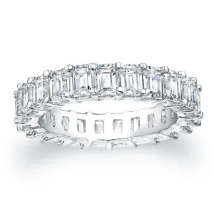 Emerald Cut Diamond Eternity Ring 4.40CTW F/VS2