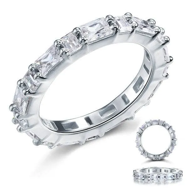 Emerald Cut Diamond Wedding Band