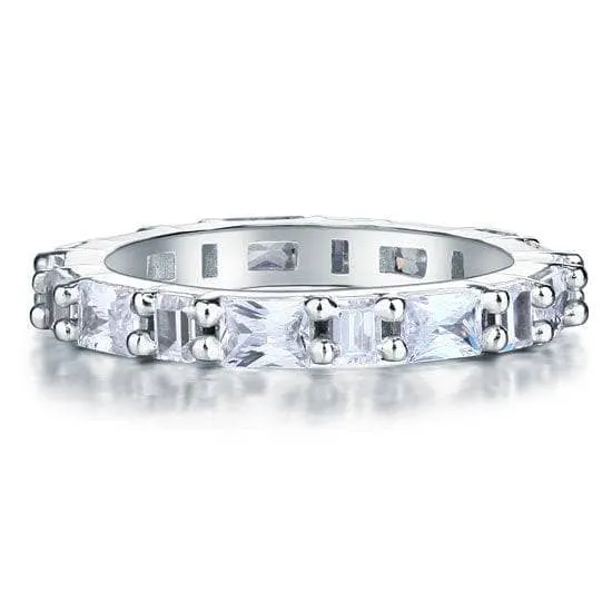Emerald Cut Diamond Wedding Band
