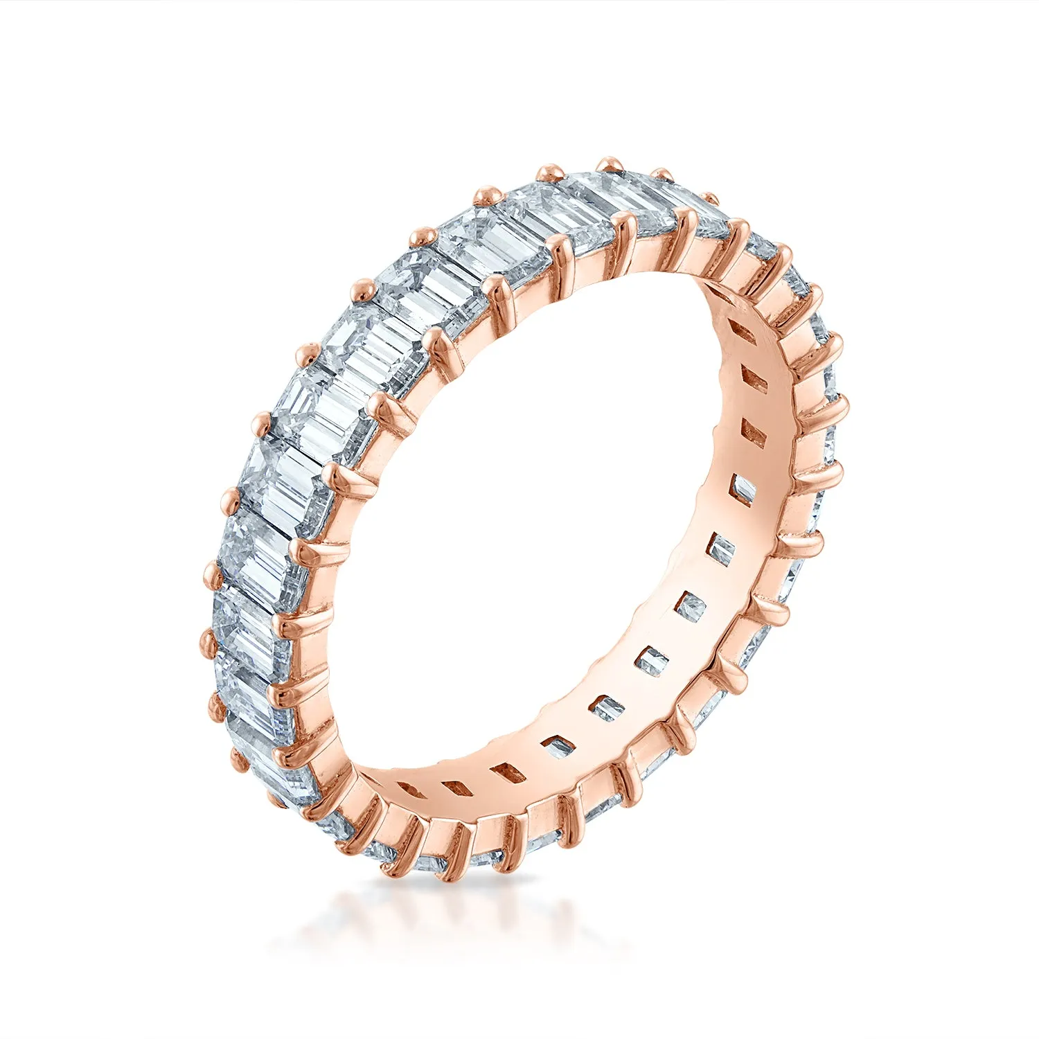 Emerald Cut Eternity Band - 2.5ct