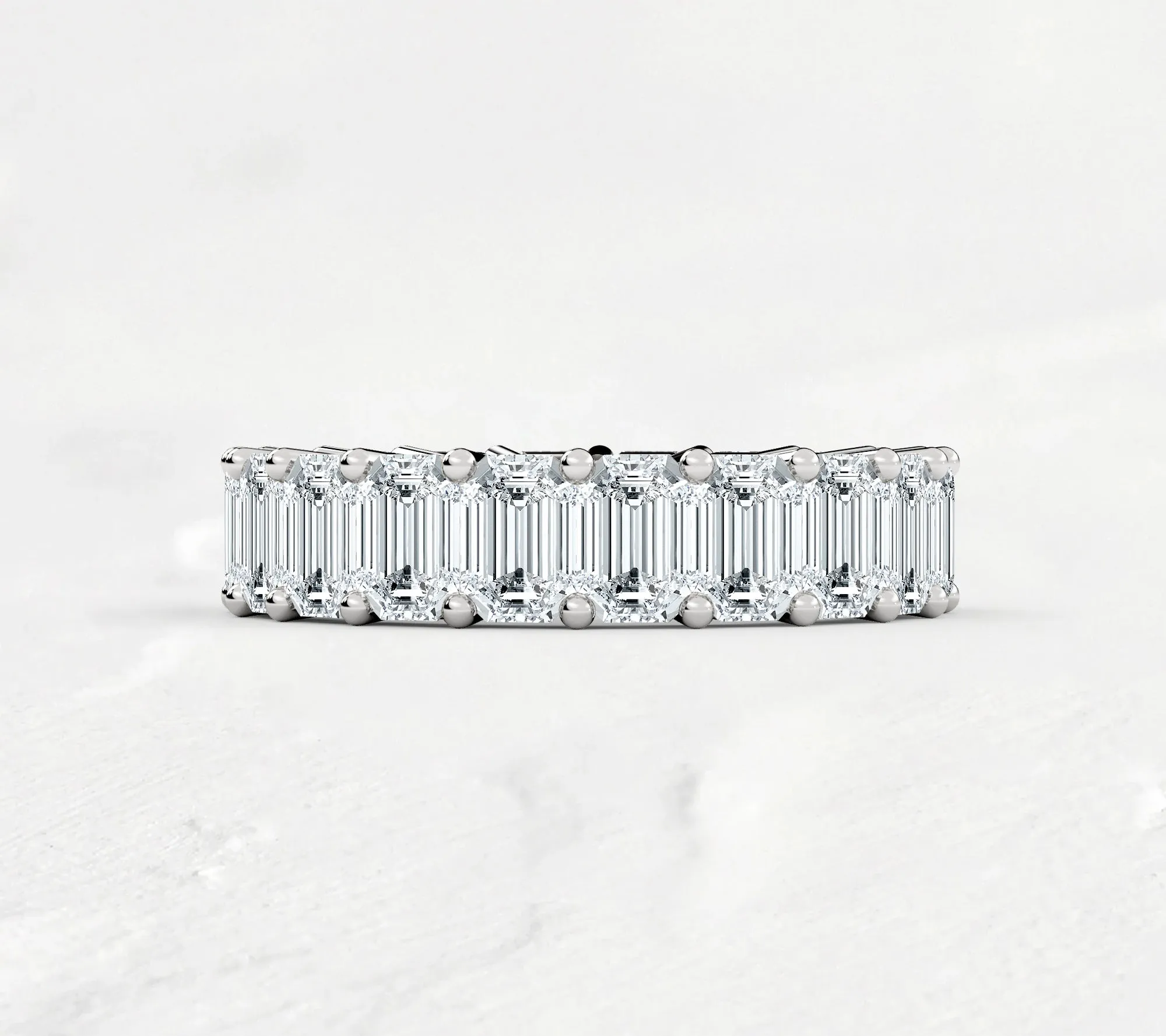 Emerald Cut Eternity Band - 7ct
