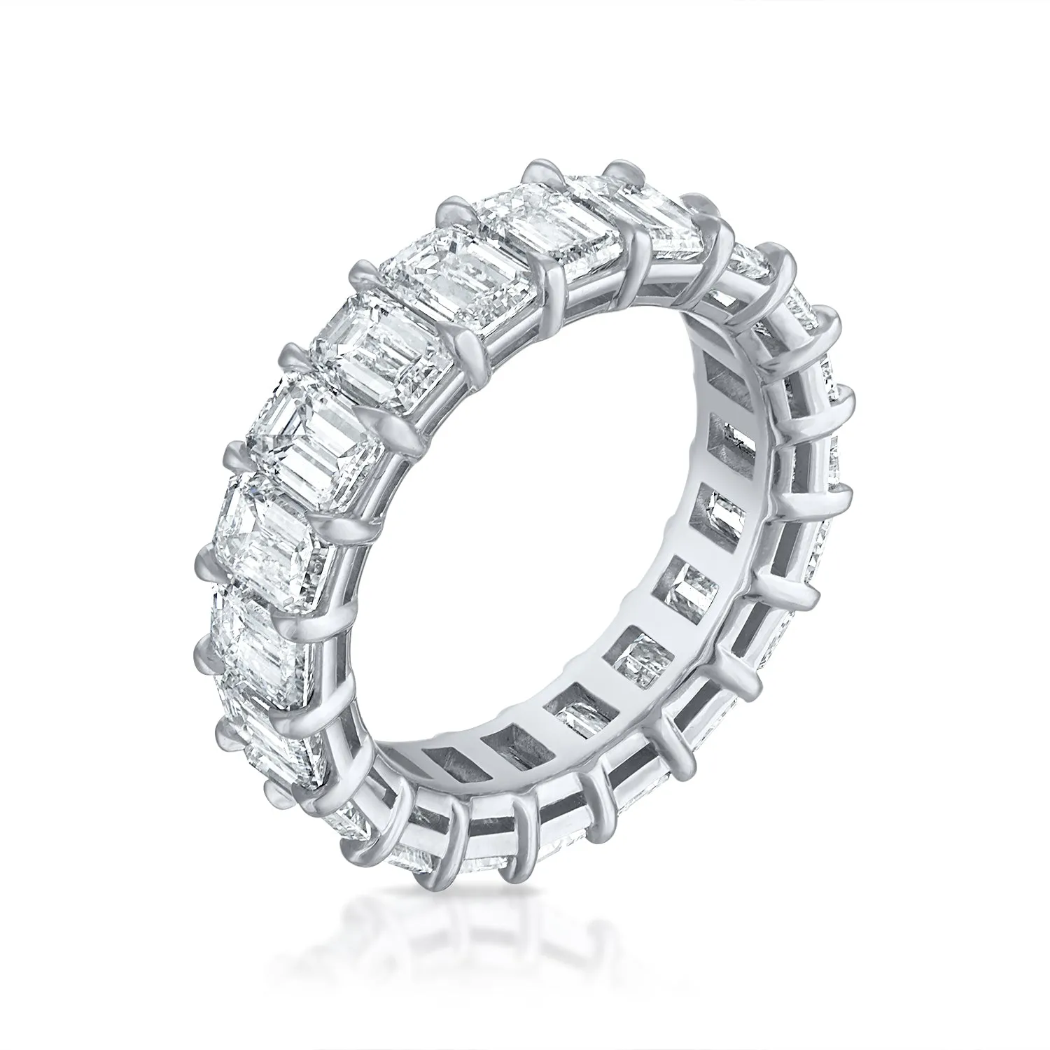 Emerald Cut Eternity Band - 7ct