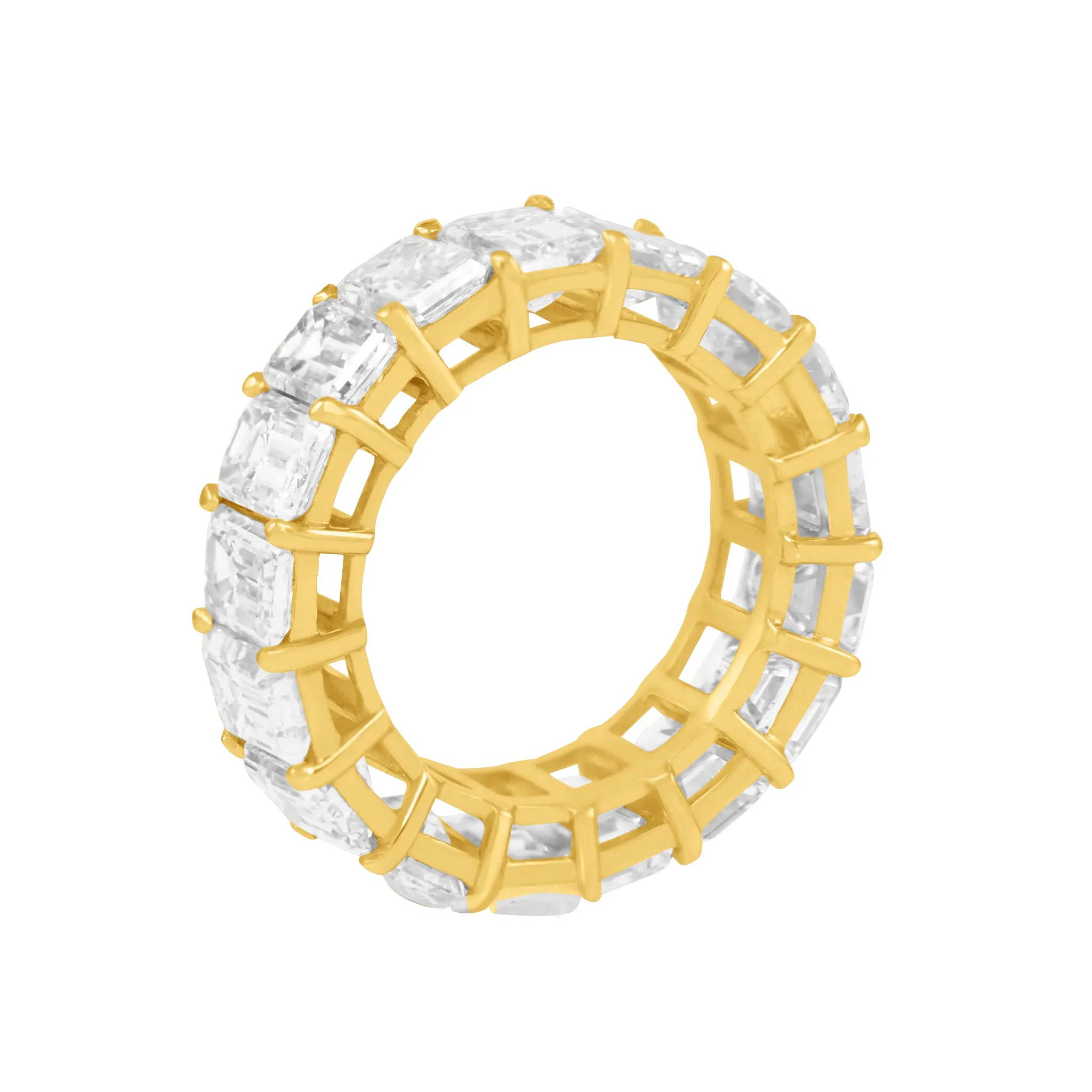 Emerald Cut Eternity Band