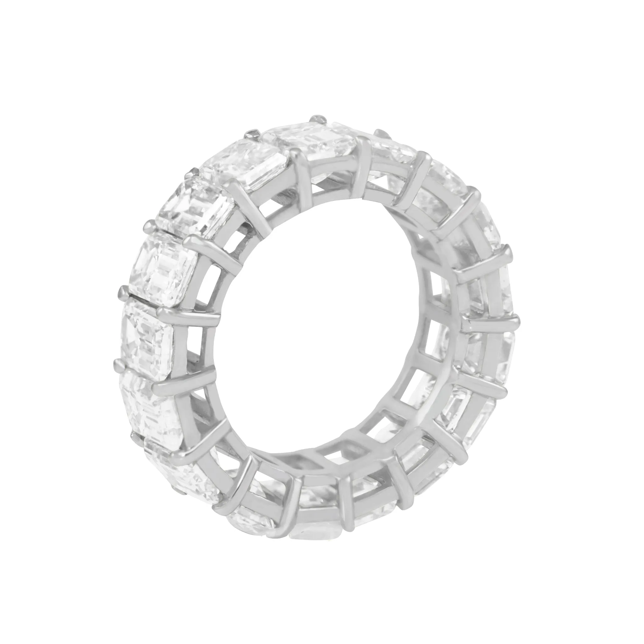Emerald Cut Eternity Band