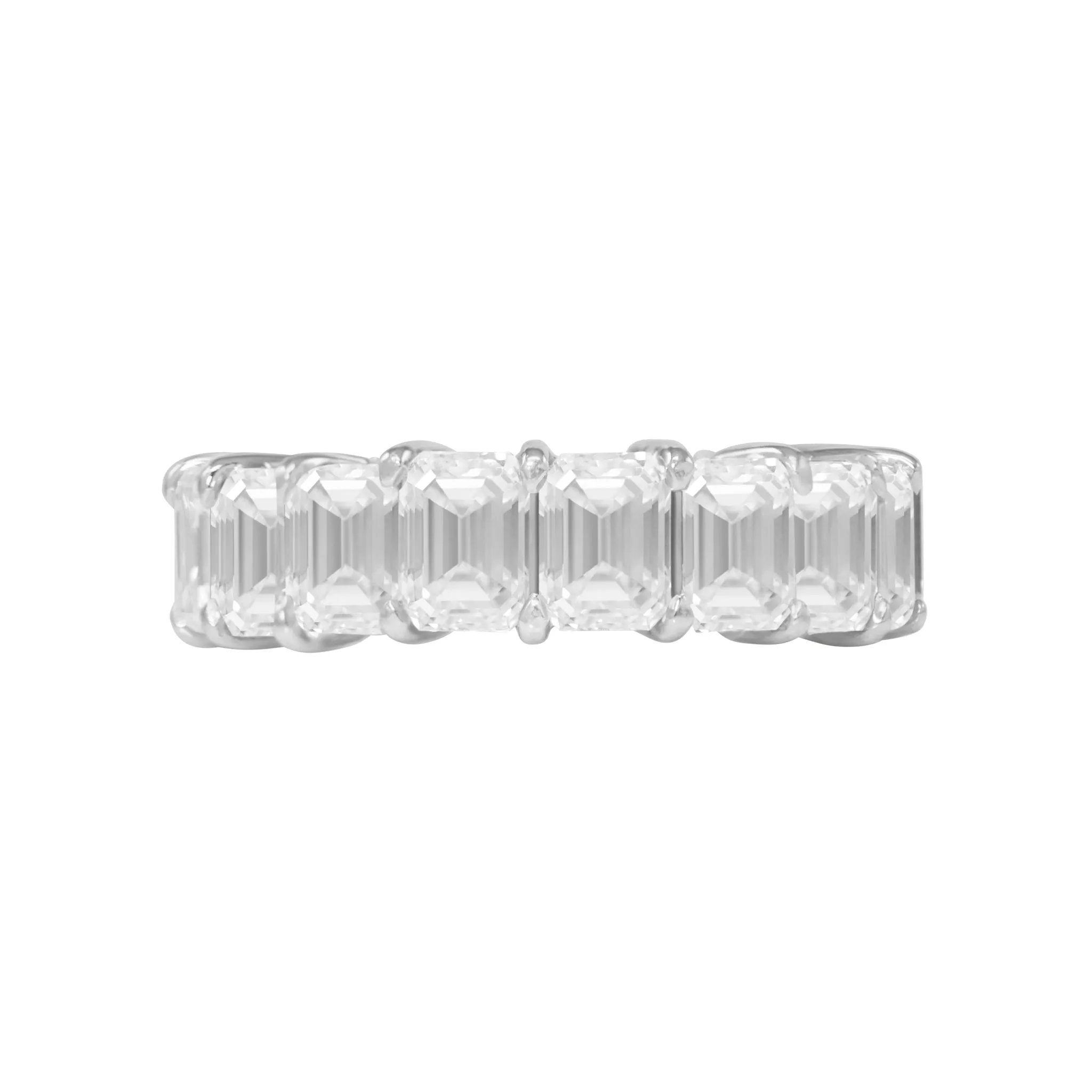 Emerald Cut Eternity Band