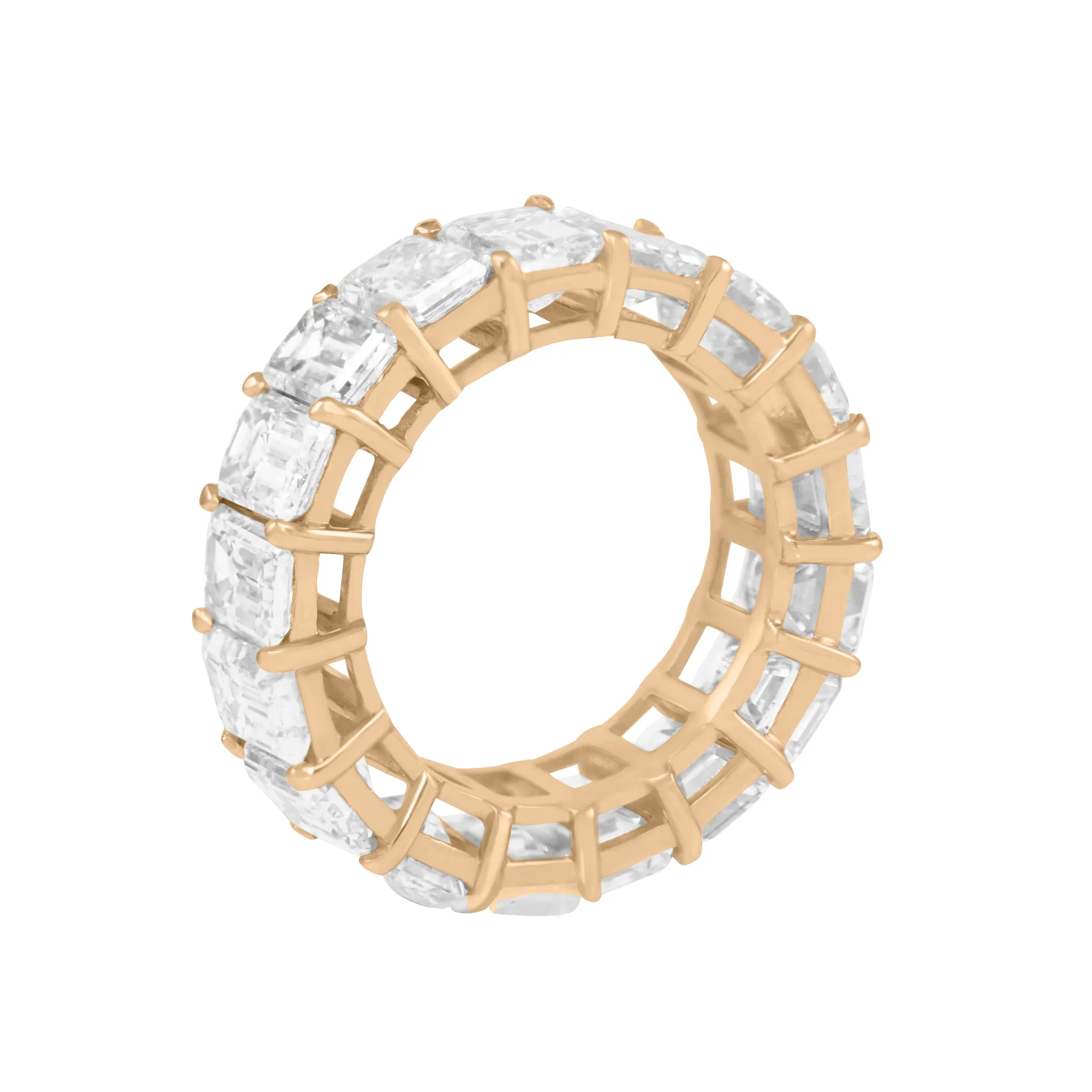 Emerald Cut Eternity Band
