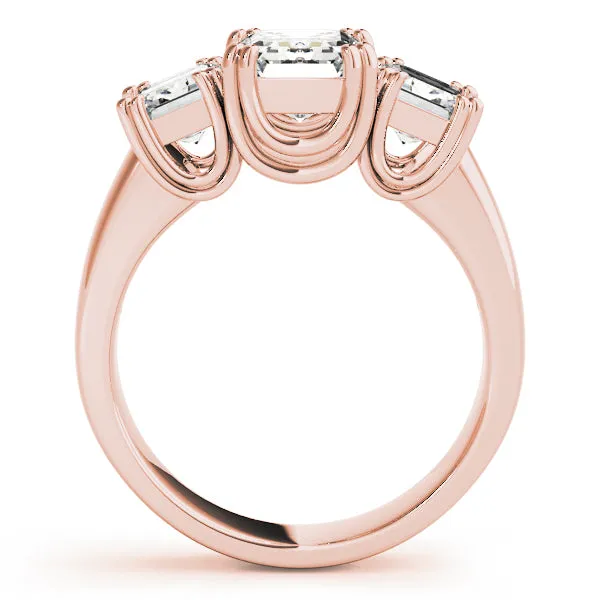 Engagement Rings 3 Stone Emerald - TN83610