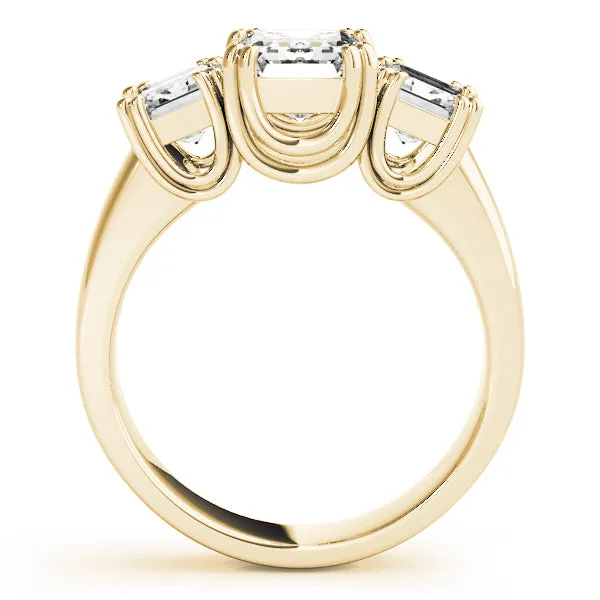 Engagement Rings 3 Stone Emerald - TN83610