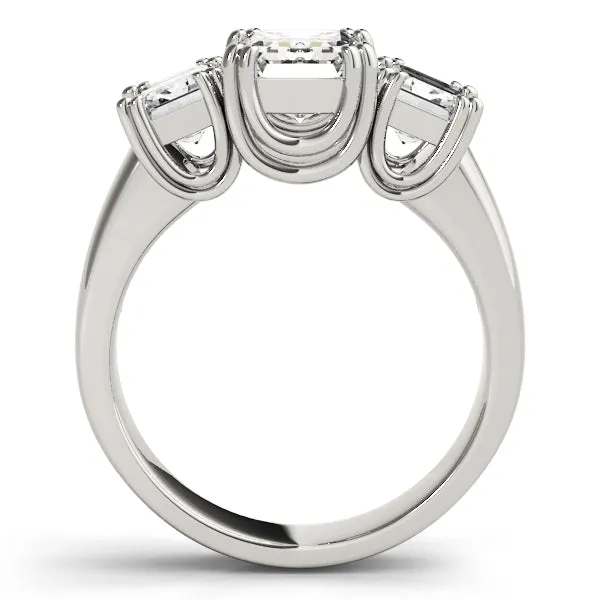 Engagement Rings 3 Stone Emerald - TN83610