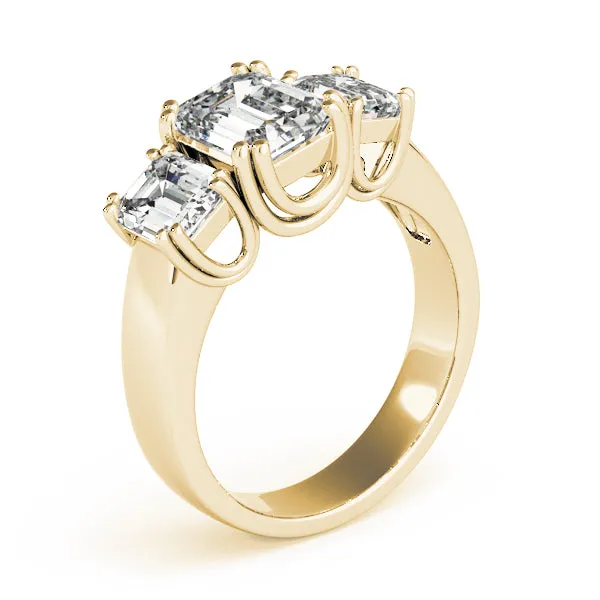 Engagement Rings 3 Stone Emerald - TN83610
