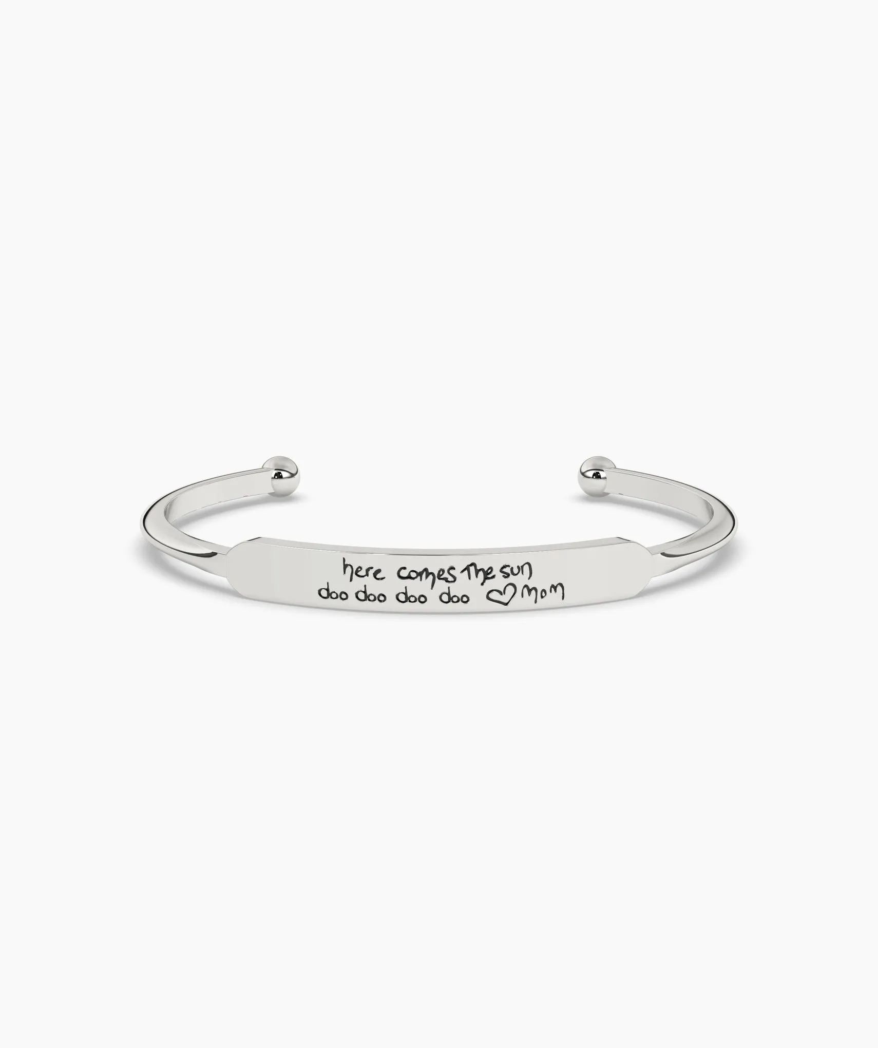 Engraved 14K Gold Cuff Bracelet