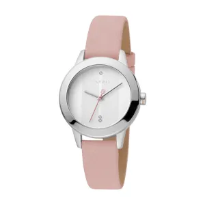 Esprit Ladies Stainless Steel Watch White Dial & Leather strap
