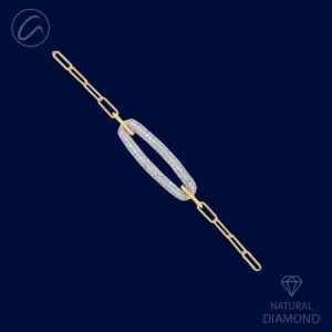 Eternal Radiant Diamond   18k Gold Bracelet