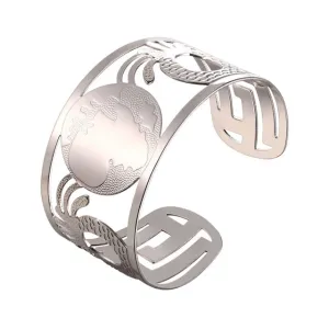Ethiopian Big Bangles Africa Map Cuff Bracelets For Men/Women Gold/Silver Color  African Jewelry