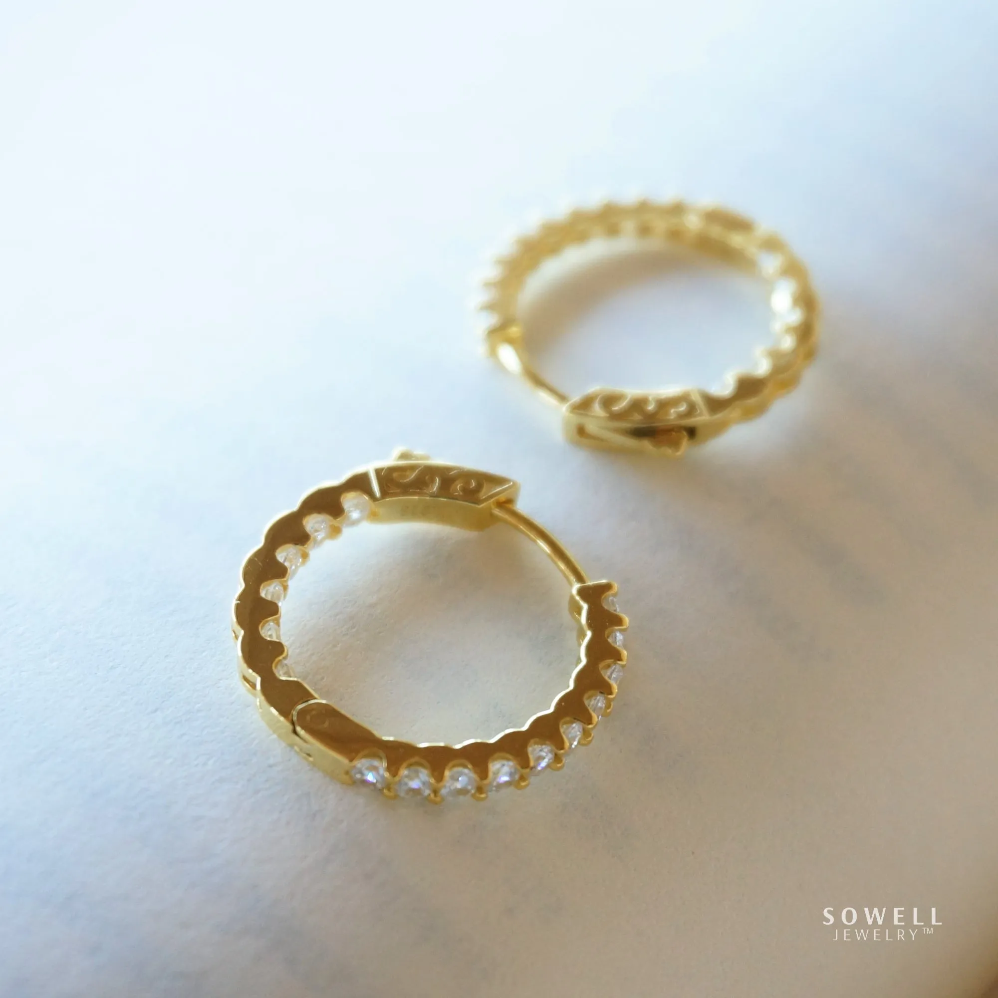 Evelyn Gold Hoop Earrings