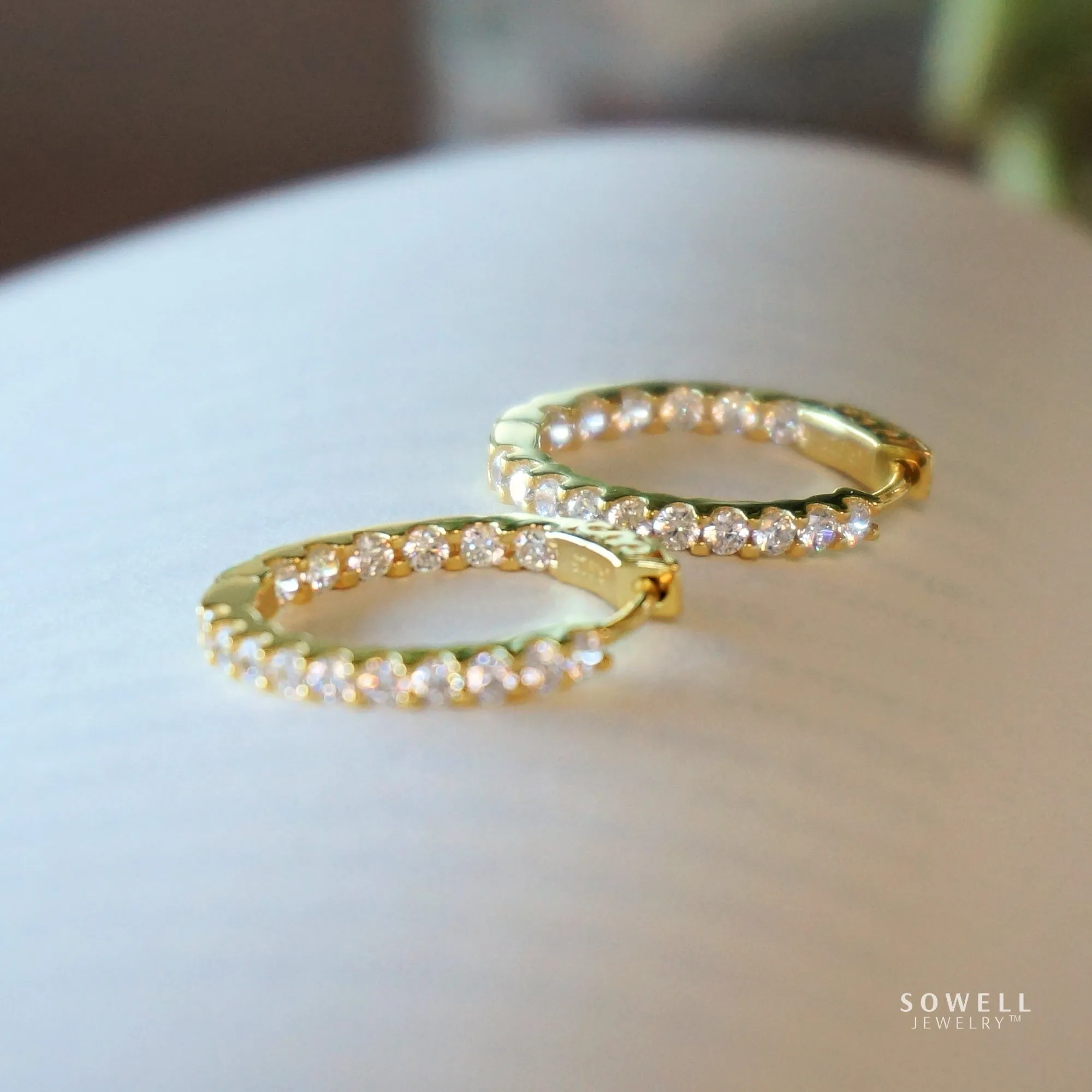 Evelyn Gold Hoop Earrings