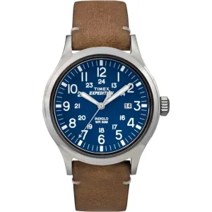 Expedition Metal Scout - Tan Leather/Blue Dial