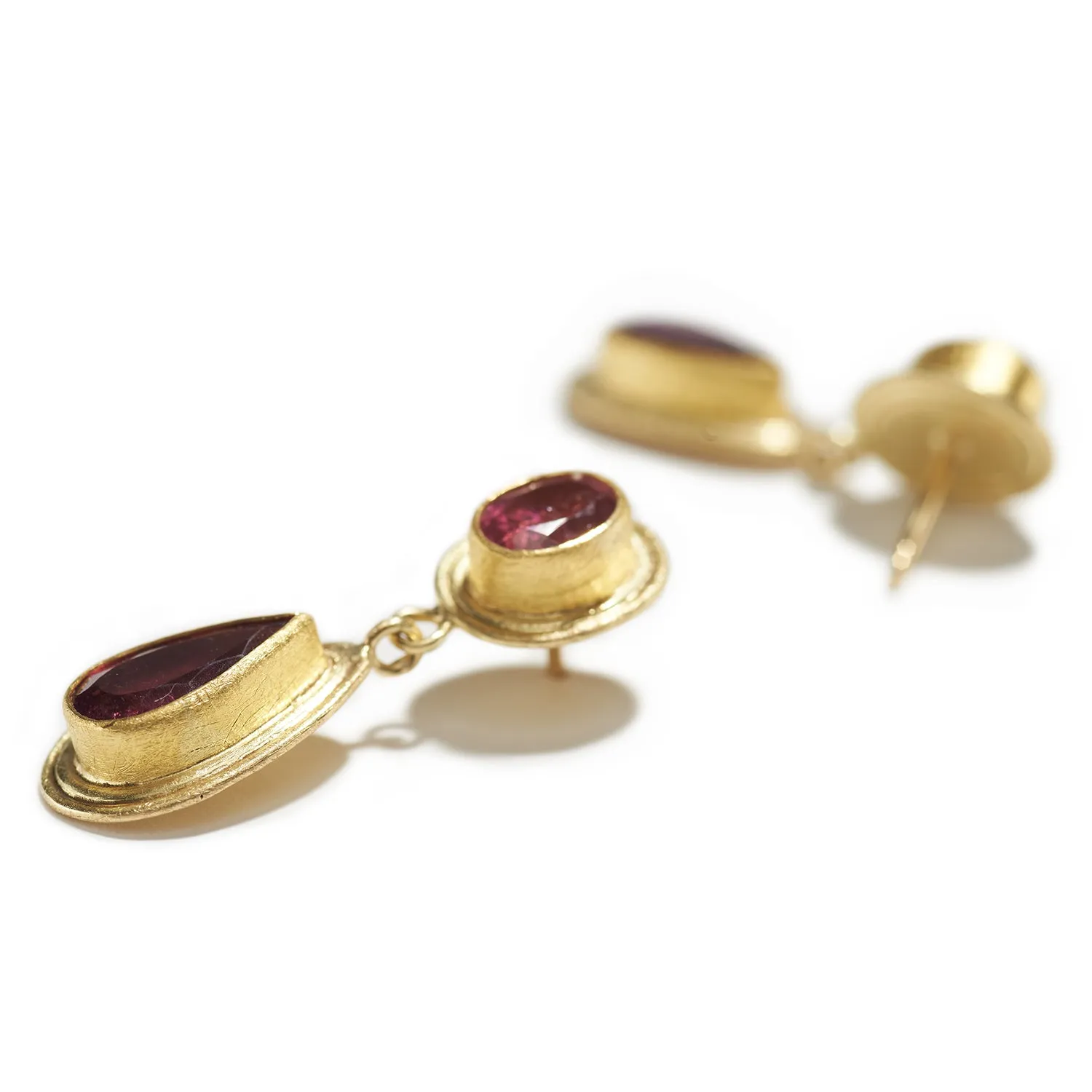 Faceted Tourmaline Oval Drops