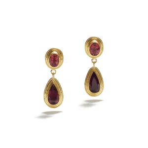 Faceted Tourmaline Oval Drops