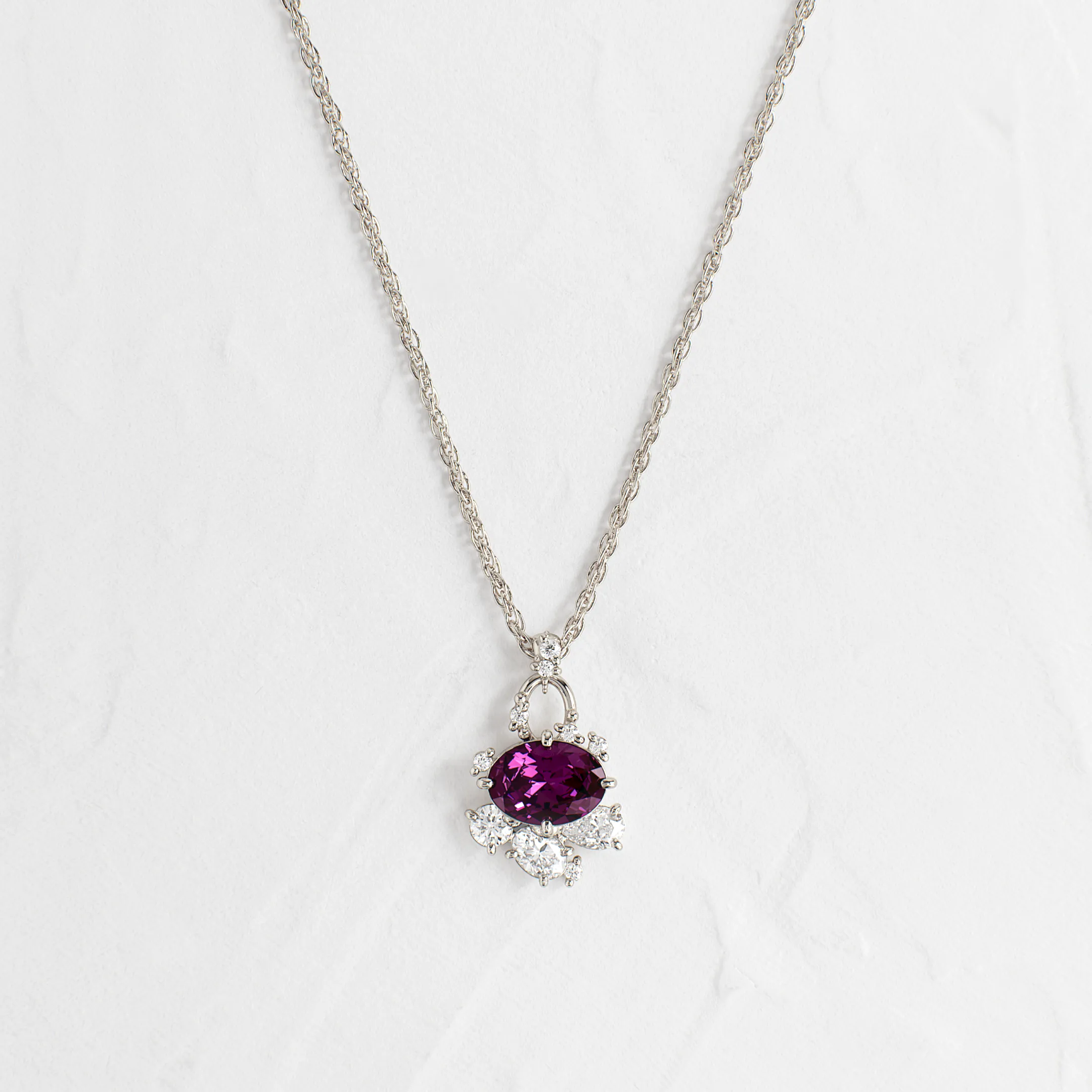 Fading Daylight Necklace in Garnet