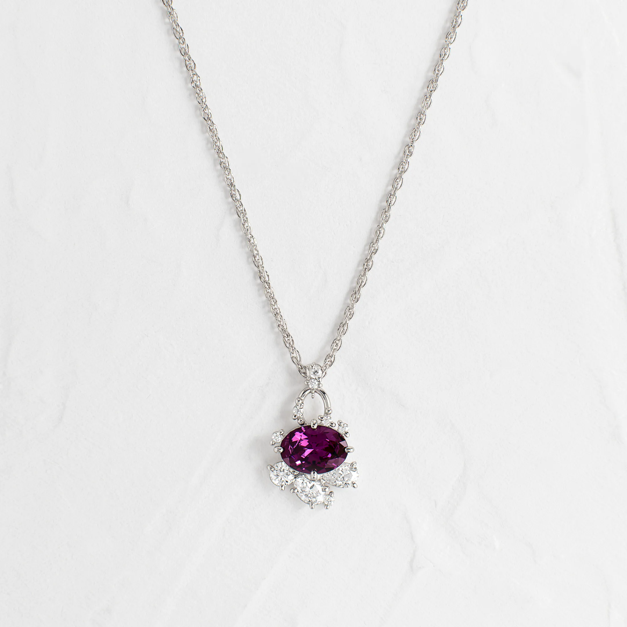 Fading Daylight Necklace in Garnet