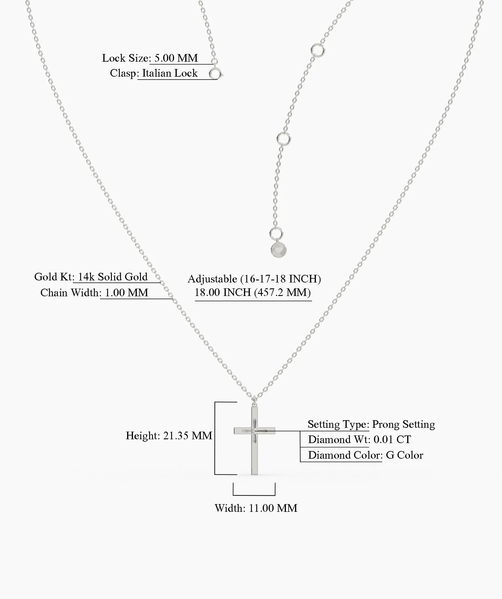 Faith-Inspired Cross Necklace