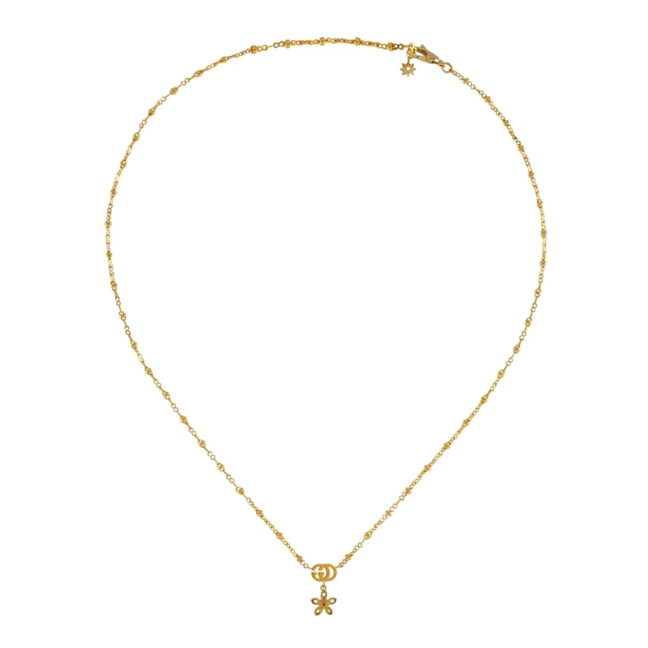 FLORA NECKLACE WITH DIAMONDS