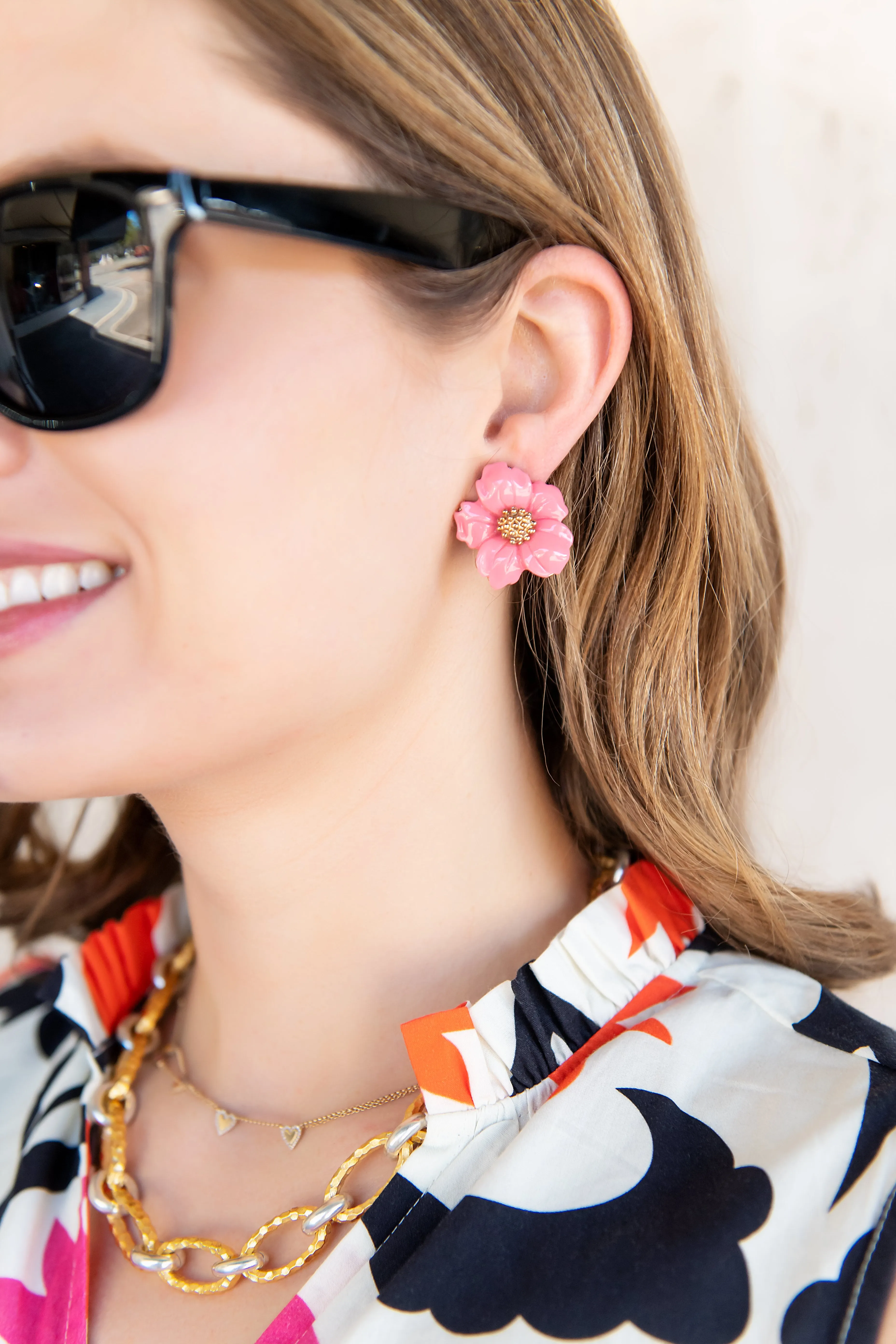 Flower Clip Earring