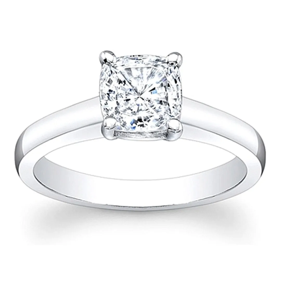 Flush Fit Solitaire Diamond Engagement