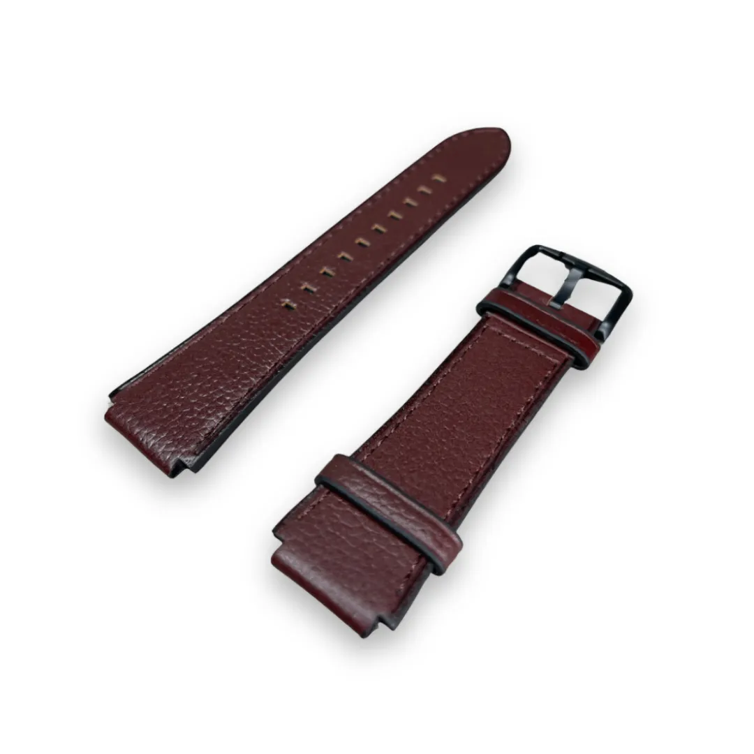 Fossil 22mm Dark Brown Leather Men Watches Strap FS5798S