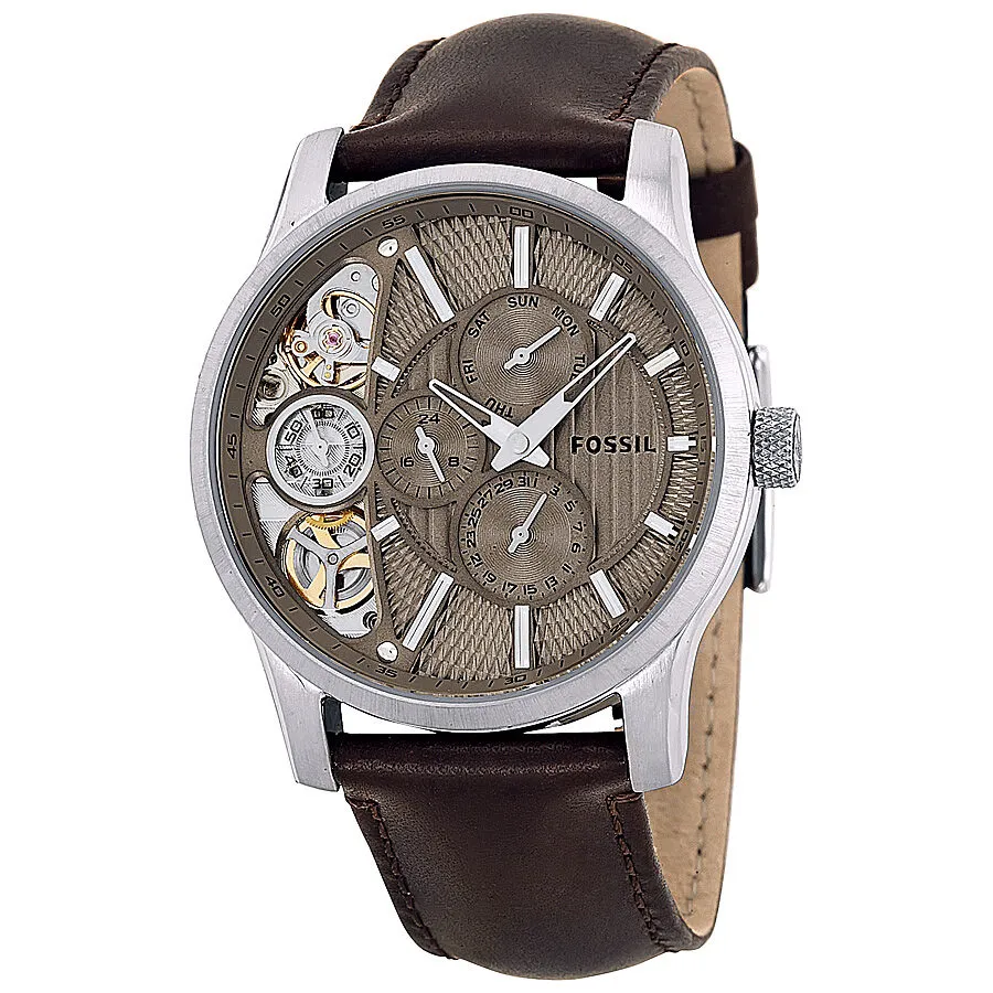 Fossil Multi-function Twist Taupe Cut Away Dial Men's Watch ME1098