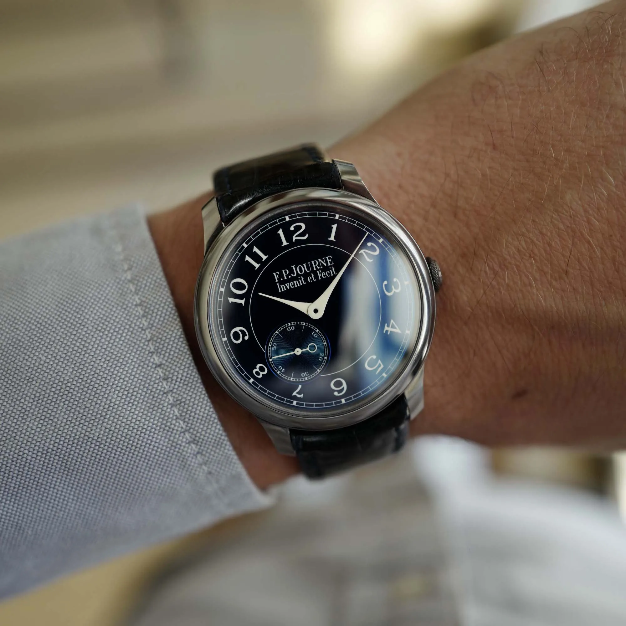 F.P. Journe Tantalum Chronometre Bleu Watch with Original Box and Warranty Card