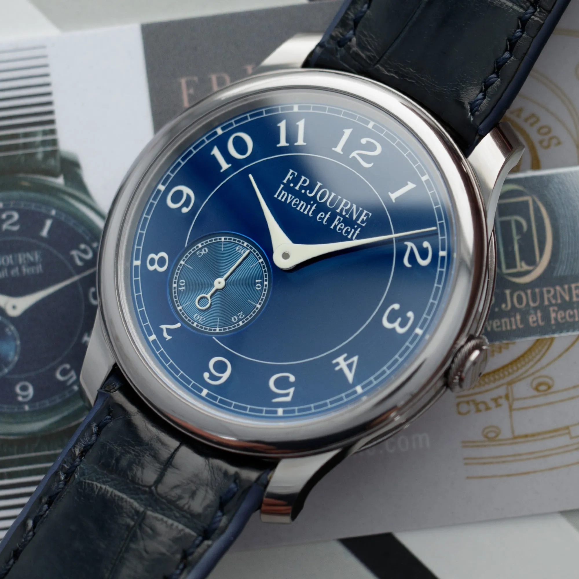 F.P. Journe Tantalum Chronometre Bleu Watch with Original Box and Warranty Card