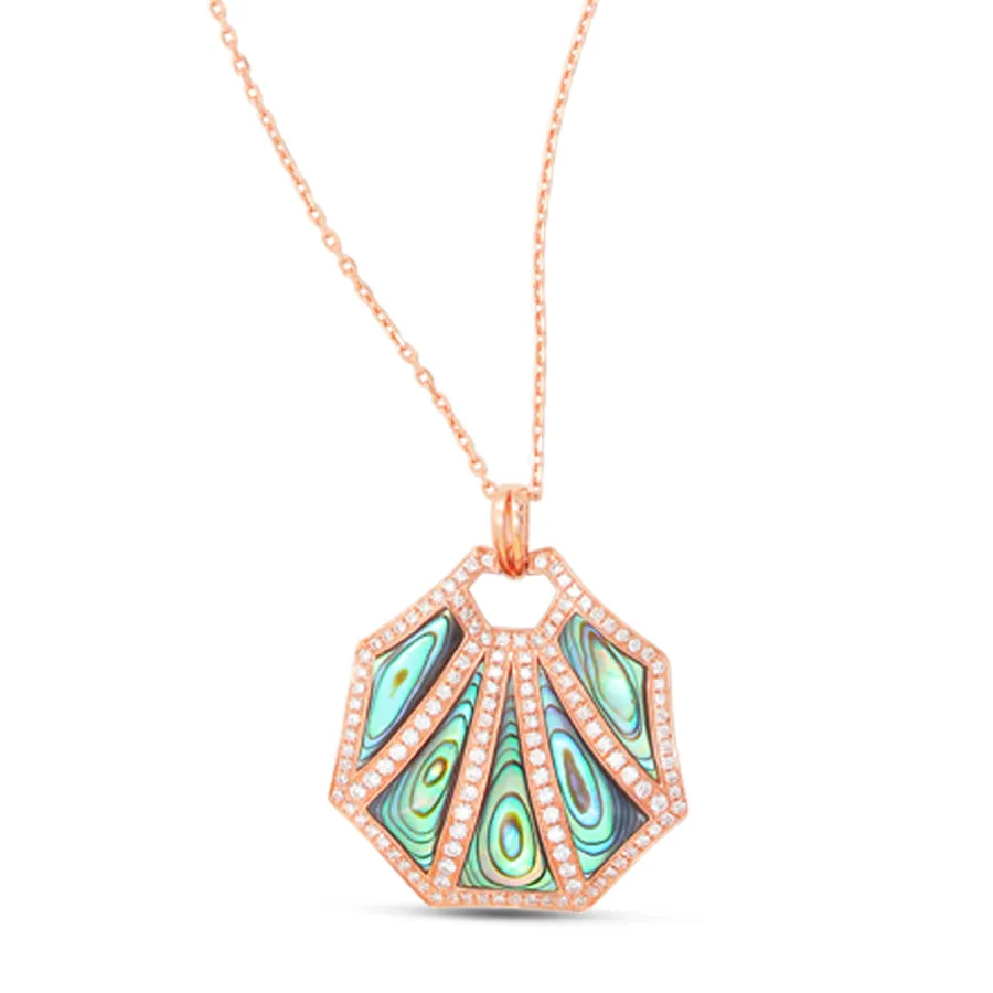 Frederic Sage Venus Collection Diamond Abalone Pendant