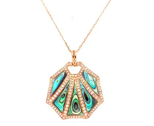 Frederic Sage Venus Collection Diamond Abalone Pendant