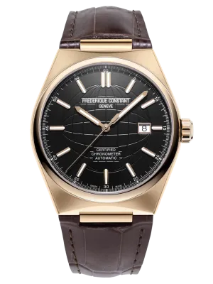 FREDERIQUE CONSTANT HIGHLIFE AUTOMATIC COSC RG PLATED 2 TONES BLACK DIAL