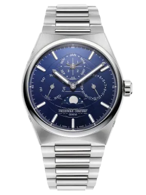 FREDERIQUE CONSTANT HIGHLIFE PERPETUAL CALENDAR MANUFACTURE BLUE DIAL